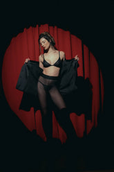 MEDIAS PANTALON MESH NEGRO